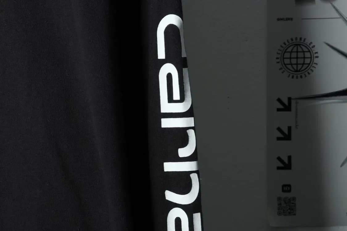 (L-XL) 칼하트 긴팔티셔츠 레터링 블랙-15C85 상품이미지5