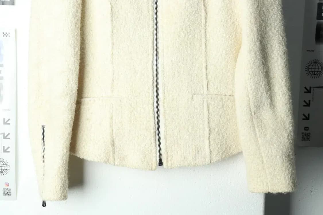 W(S) 클럽모나코 집업 바람막이 점퍼자켓 한섬 부클 아이보리-15C88 상품이미지4