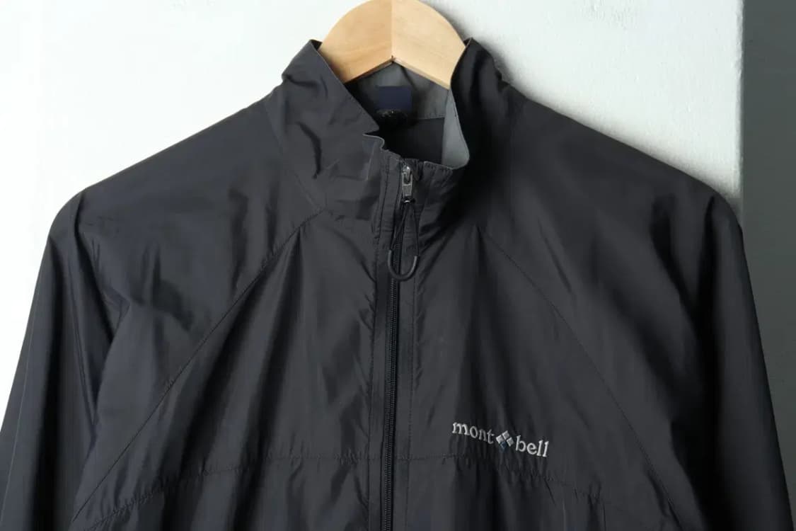 (M) 몽벨 집업 바람막이 점퍼자켓 그레이 올드스쿨 일본판-15C8D 상품이미지3