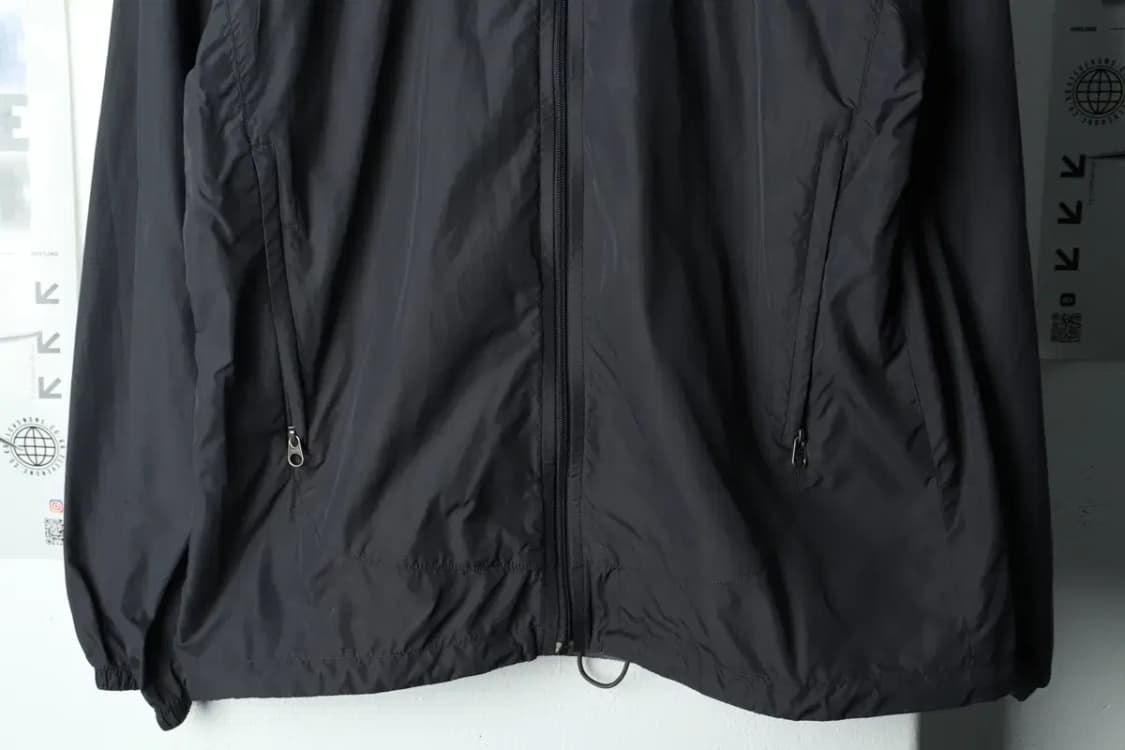 (M) 몽벨 집업 바람막이 점퍼자켓 그레이 올드스쿨 일본판-15C8D 상품이미지4