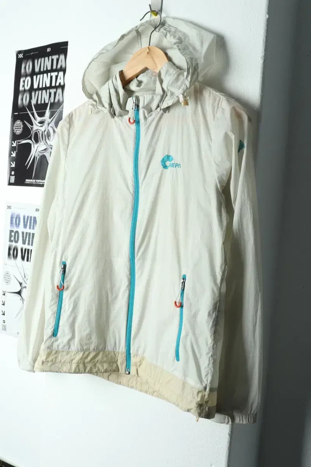 (S) 네파 집업 바람막이 점퍼자켓 경량 아이보리-15C8F 상품이미지1