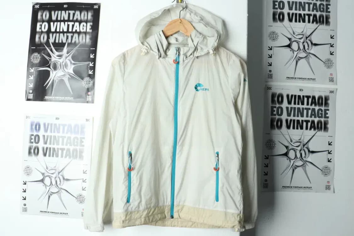 (S) 네파 집업 바람막이 점퍼자켓 경량 아이보리-15C8F 상품이미지2