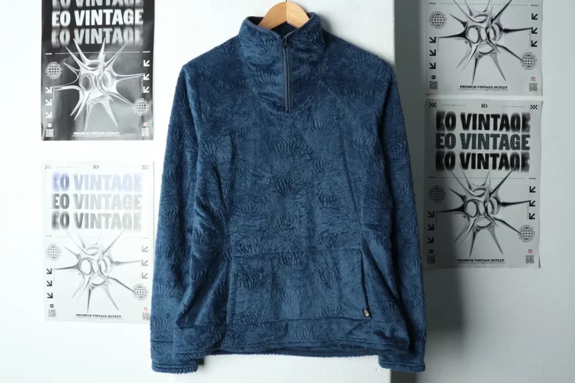 W(L) 노스페이스 집업 바람막이 점퍼자켓 후리스 반집업 블루-15C90 상품이미지2