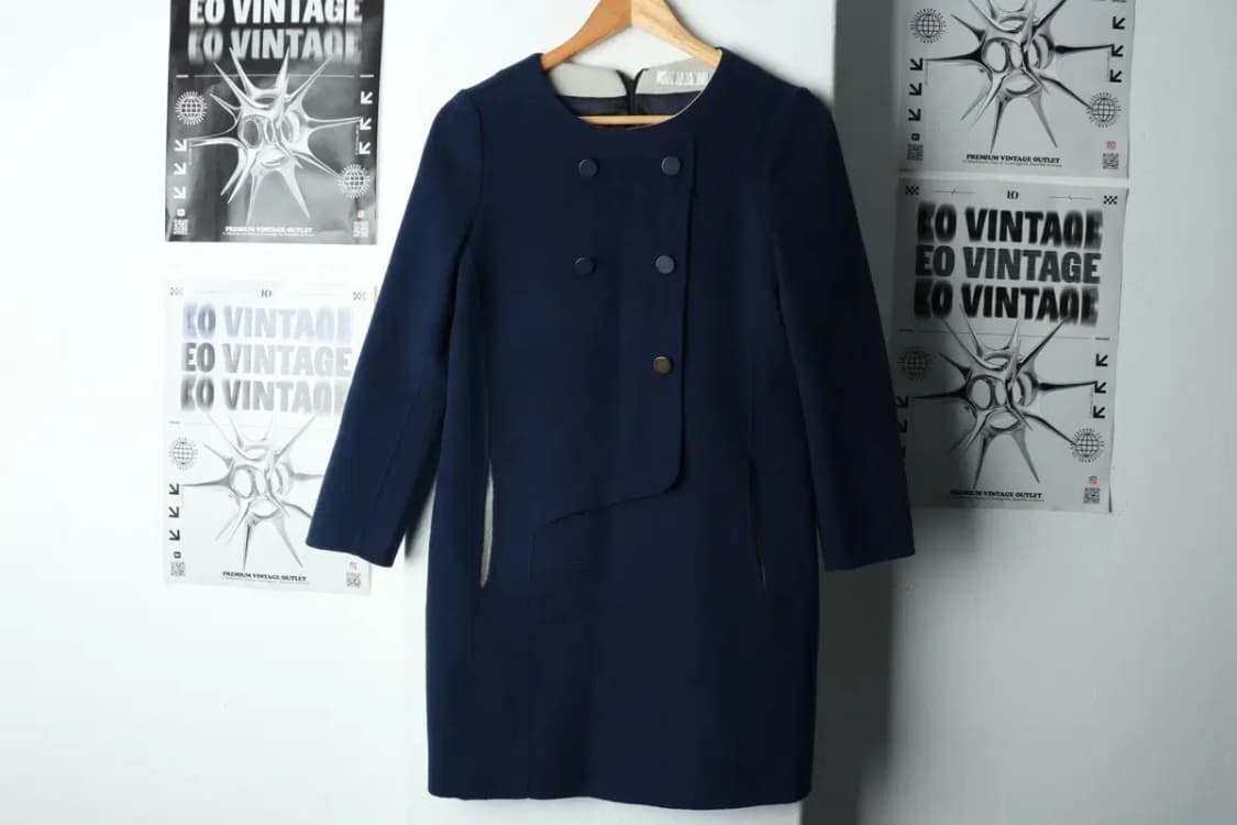 W(S) 시스템 드레스 원피스 한섬 블루 울-15C93 상품이미지2