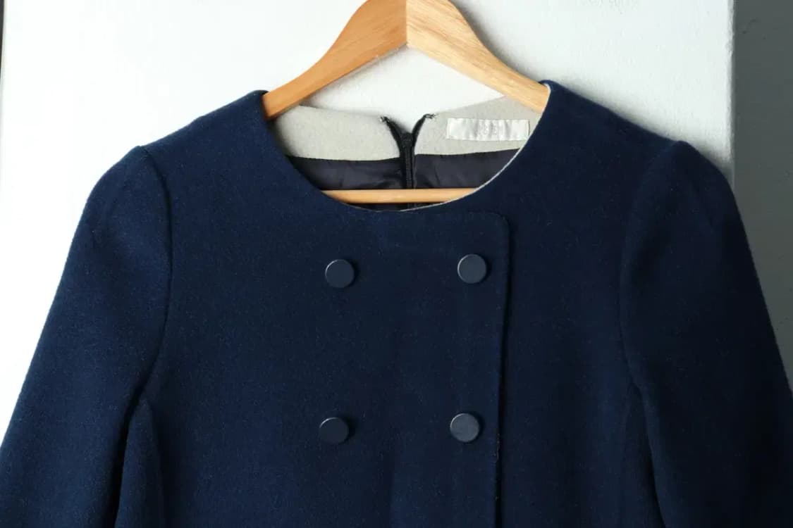 W(S) 시스템 드레스 원피스 한섬 블루 울-15C93 상품이미지3