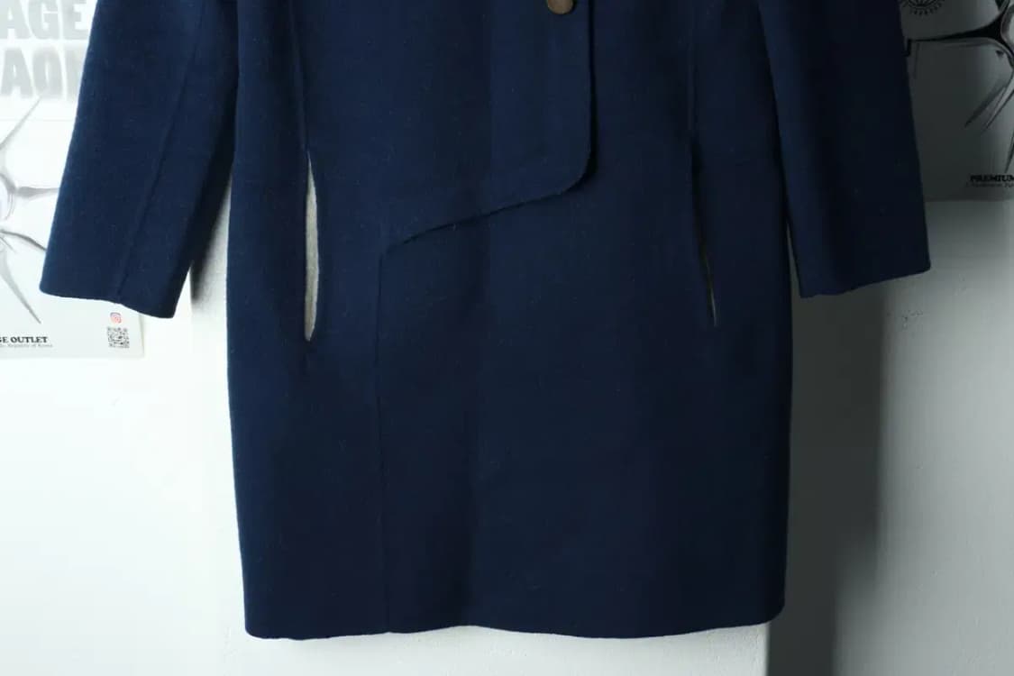 W(S) 시스템 드레스 원피스 한섬 블루 울-15C93 상품이미지4