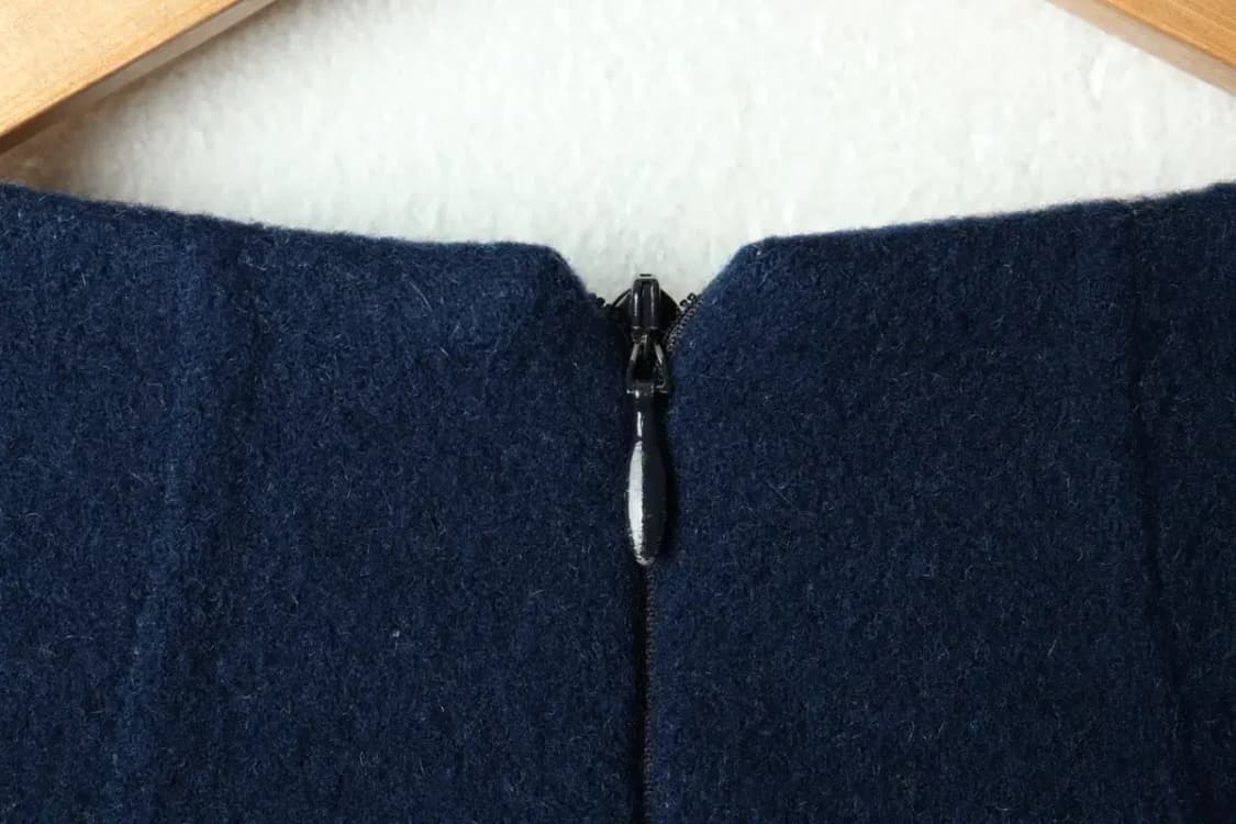 W(S) 시스템 드레스 원피스 한섬 블루 울-15C93 상품이미지5