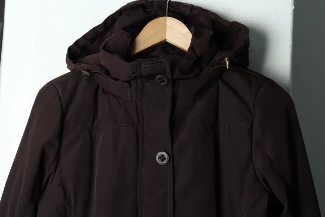 W(S-M) 타미힐피거 패딩 점퍼자켓 브라운 롱 야상-15C95 상품이미지3