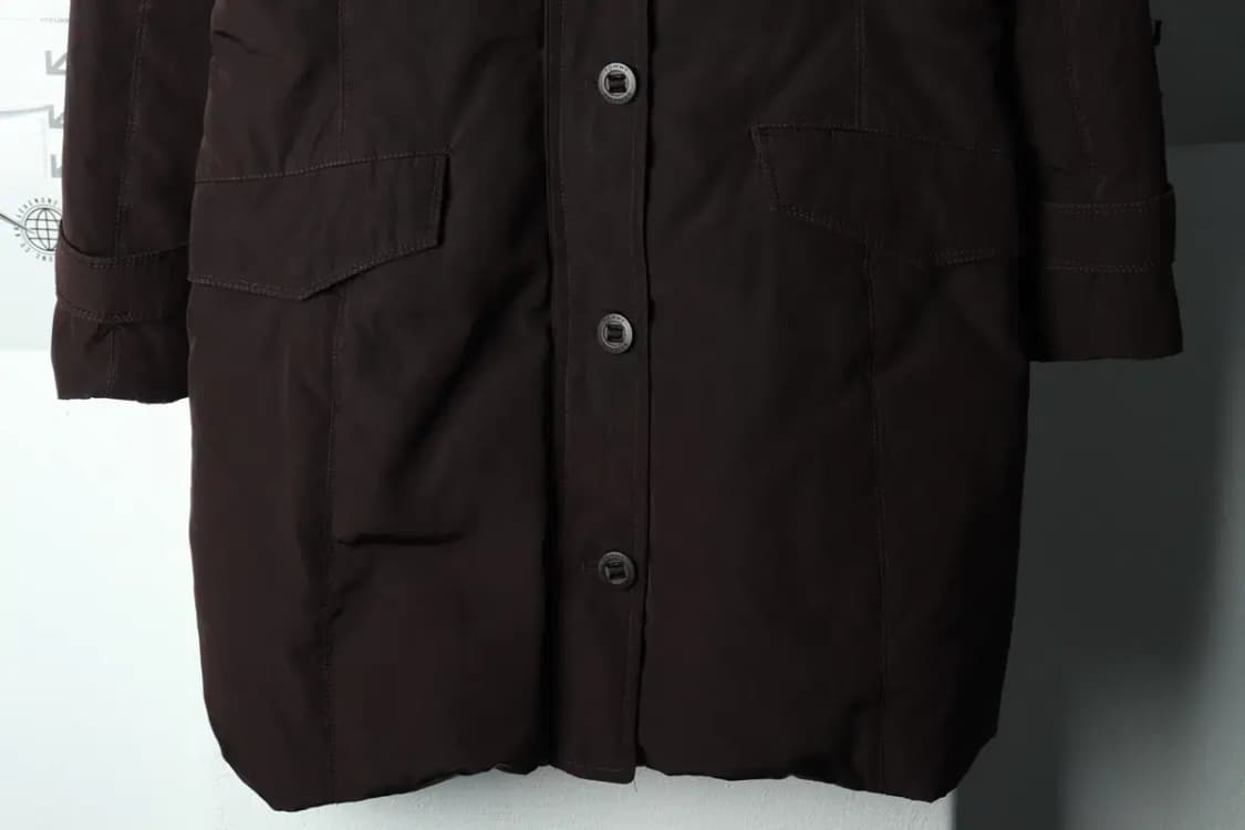 W(S-M) 타미힐피거 패딩 점퍼자켓 브라운 롱 야상-15C95 상품이미지4