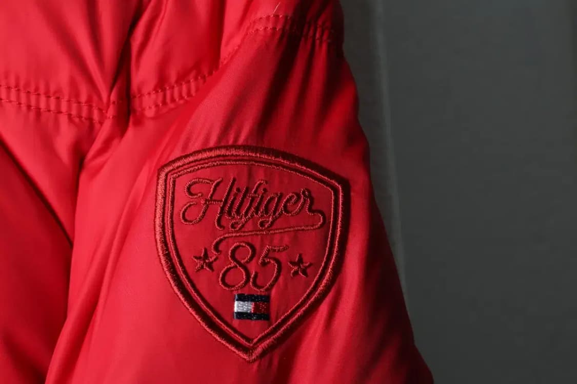 W(XS) 타미힐피거 패딩 점퍼자켓 구스다운 거위털 레드 롱-15D06 상품이미지5