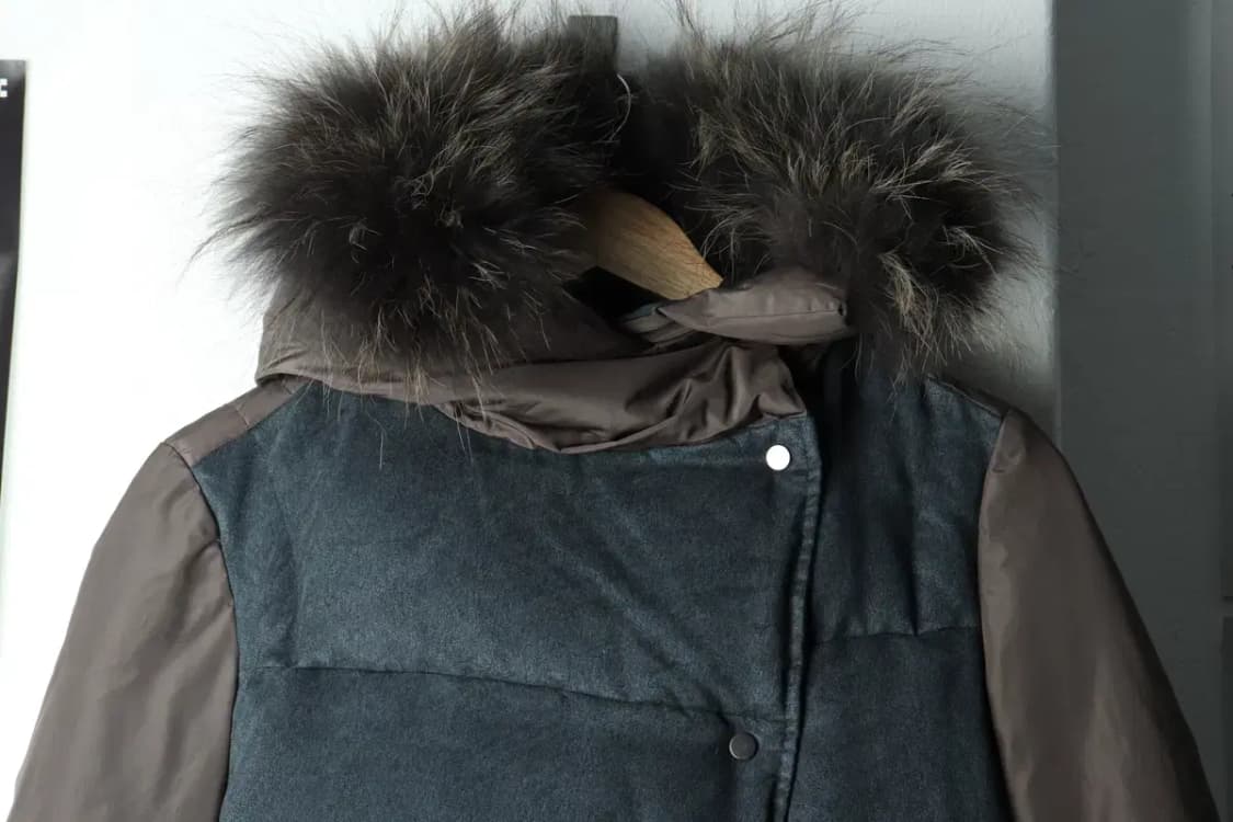 W(S) 시스템 패딩 점퍼자켓 한섬 덕다운 오리털 카키-15D07 상품이미지3