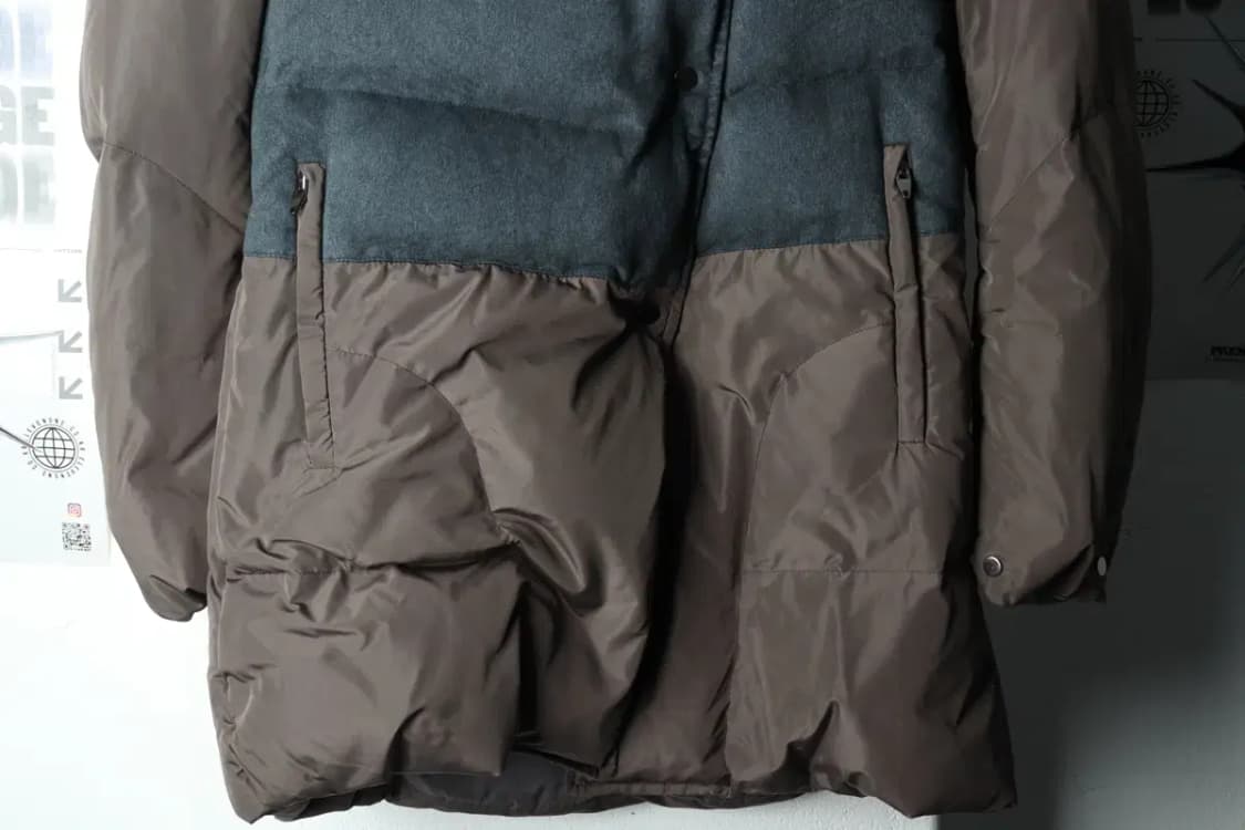 W(S) 시스템 패딩 점퍼자켓 한섬 덕다운 오리털 카키-15D07 상품이미지4