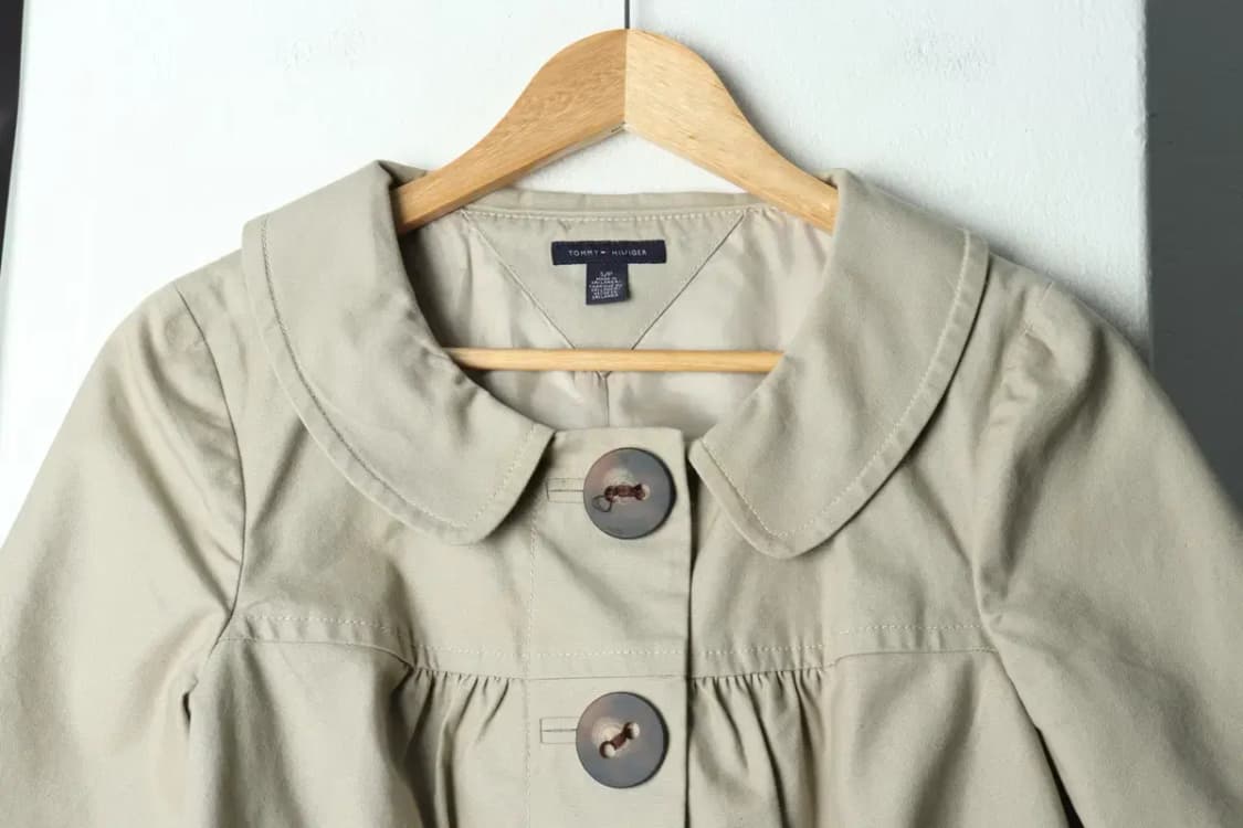 W(S) 타미힐피거 집업 바람막이 점퍼자켓 베이지 크롭-15D0F 상품이미지3
