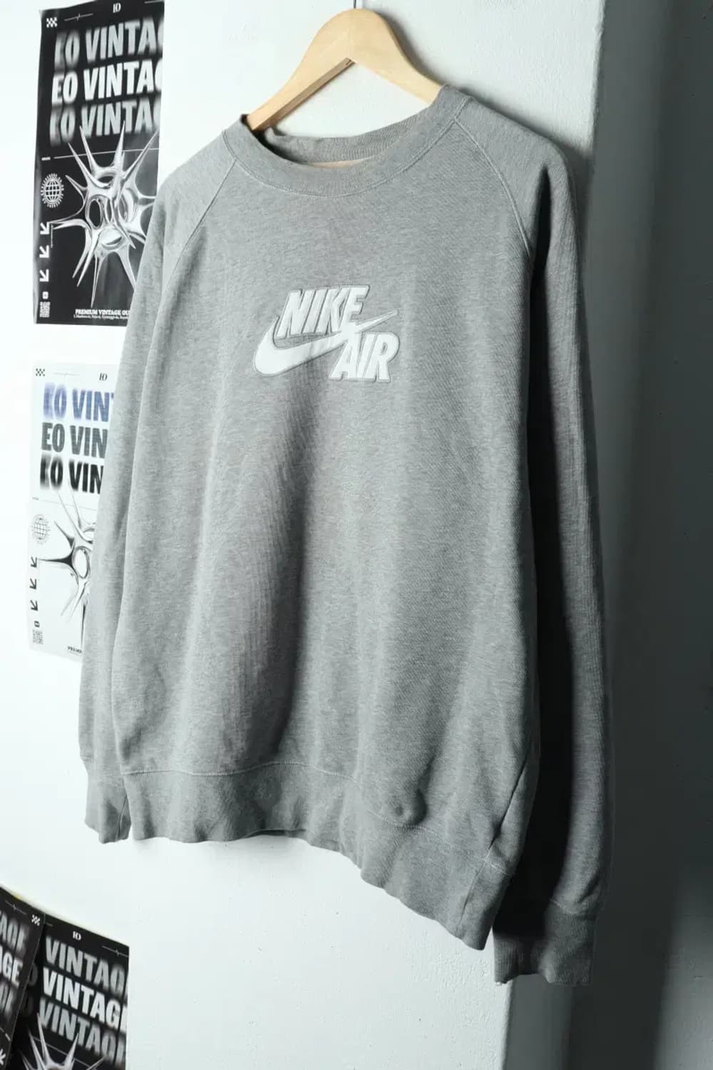 (XL-2XL) 나이키 맨투맨 티셔츠 년대 그레이 빅로고-15D13 상품이미지1