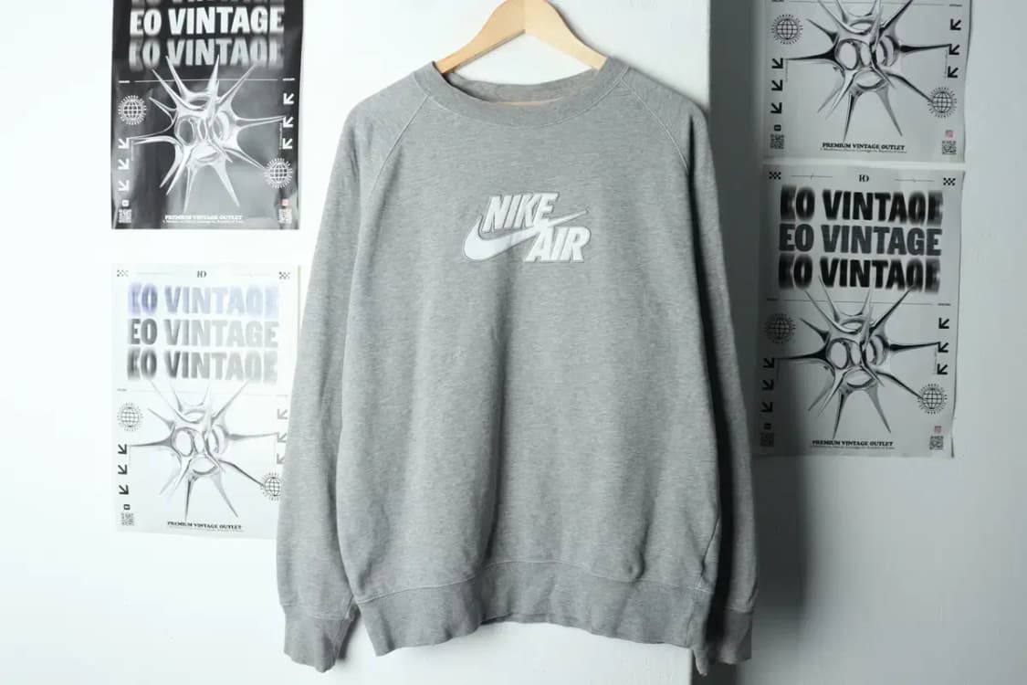 (XL-2XL) 나이키 맨투맨 티셔츠 년대 그레이 빅로고-15D13 상품이미지2