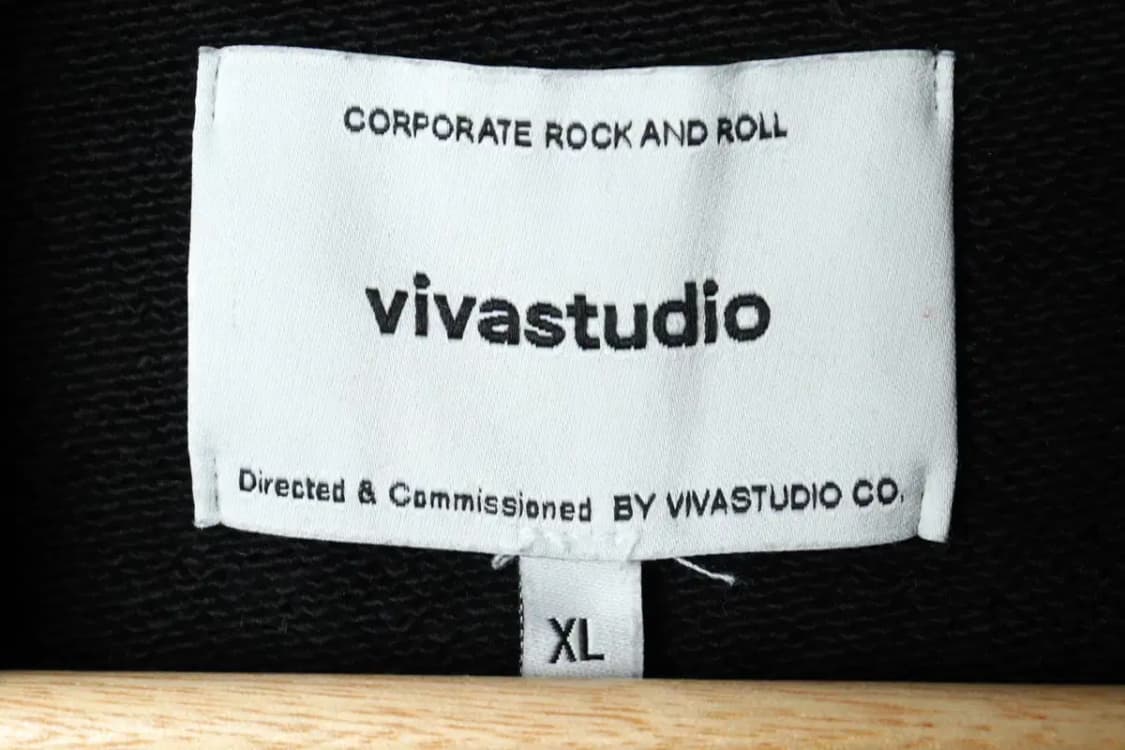 (XL-2XL) 비바스튜디오 맨투맨 티셔츠 블랙 로고 올드스쿨-15D15 상품이미지7