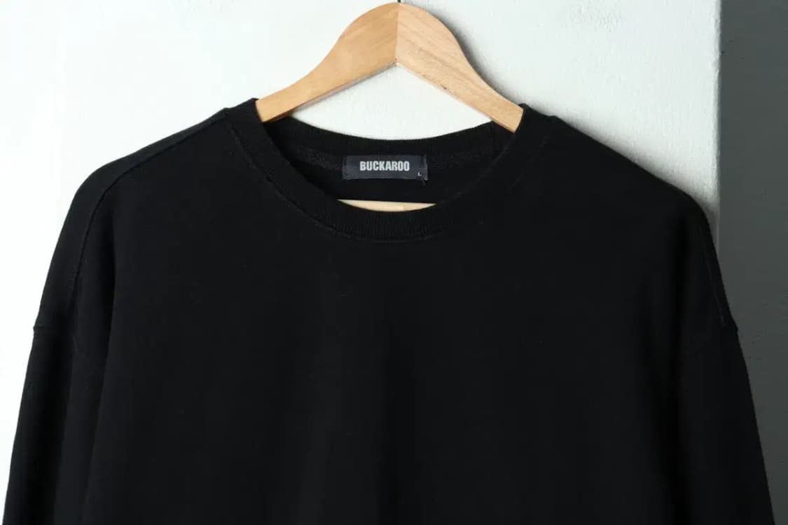 (L-XL) 버커루 맨투맨 티셔츠 오피움 한정판 블랙웨어-15D18 상품이미지3