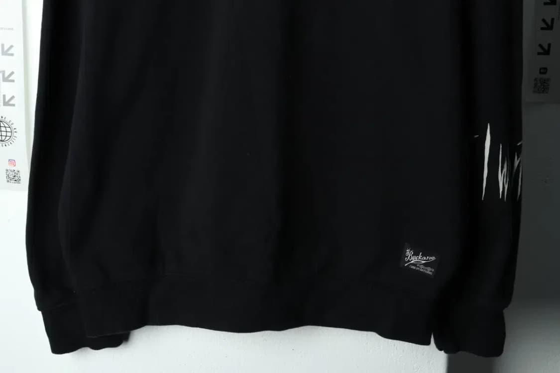 (L-XL) 버커루 맨투맨 티셔츠 오피움 한정판 블랙웨어-15D18 상품이미지4