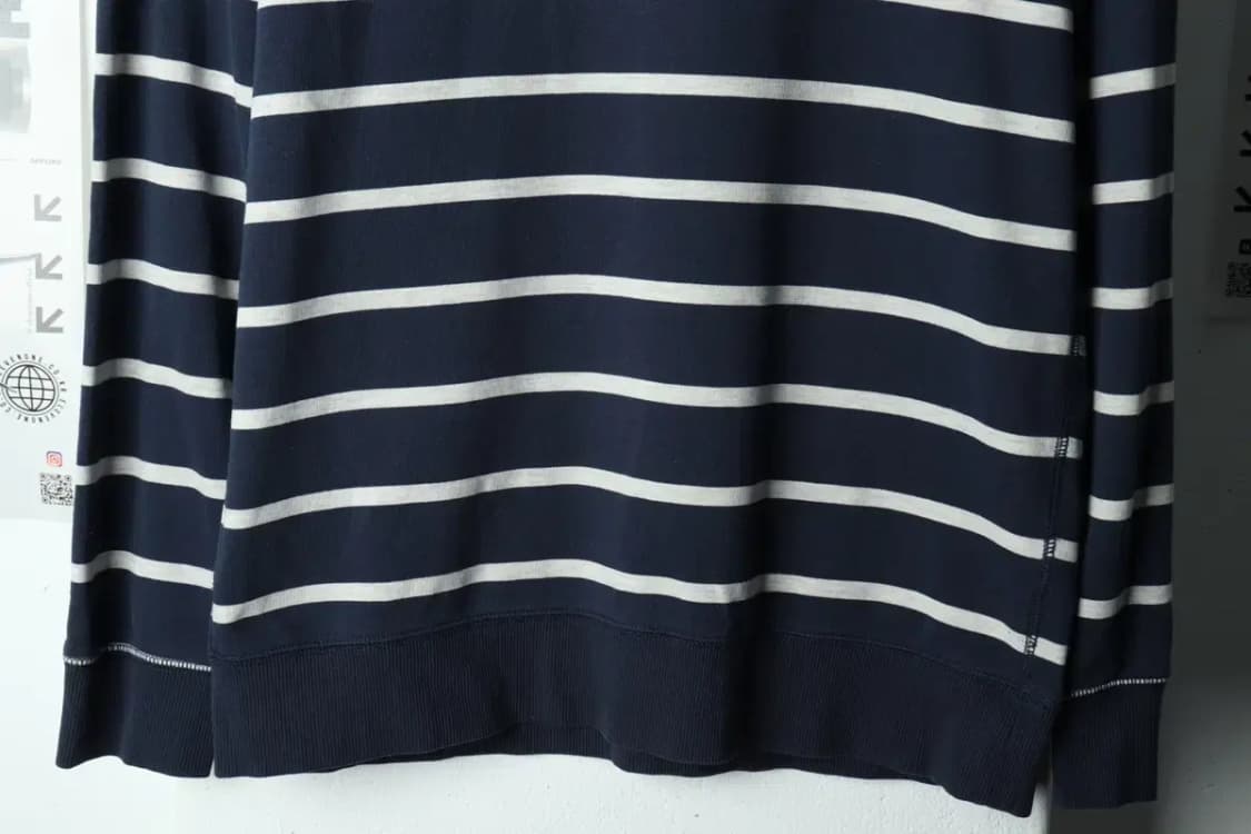 (XL-2XL) 타미힐피거 맨투맨 티셔츠 스트라이프 네이비-15D1B 상품이미지4