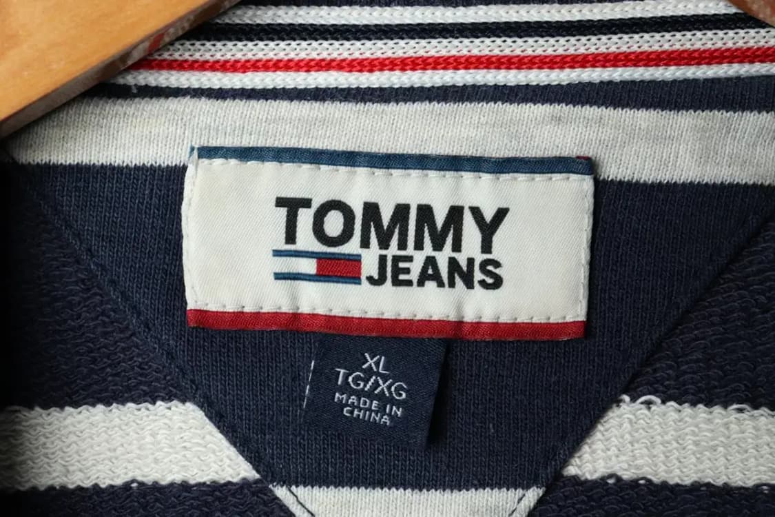 (XL-2XL) 타미힐피거 맨투맨 티셔츠 스트라이프 네이비-15D1B 상품이미지6