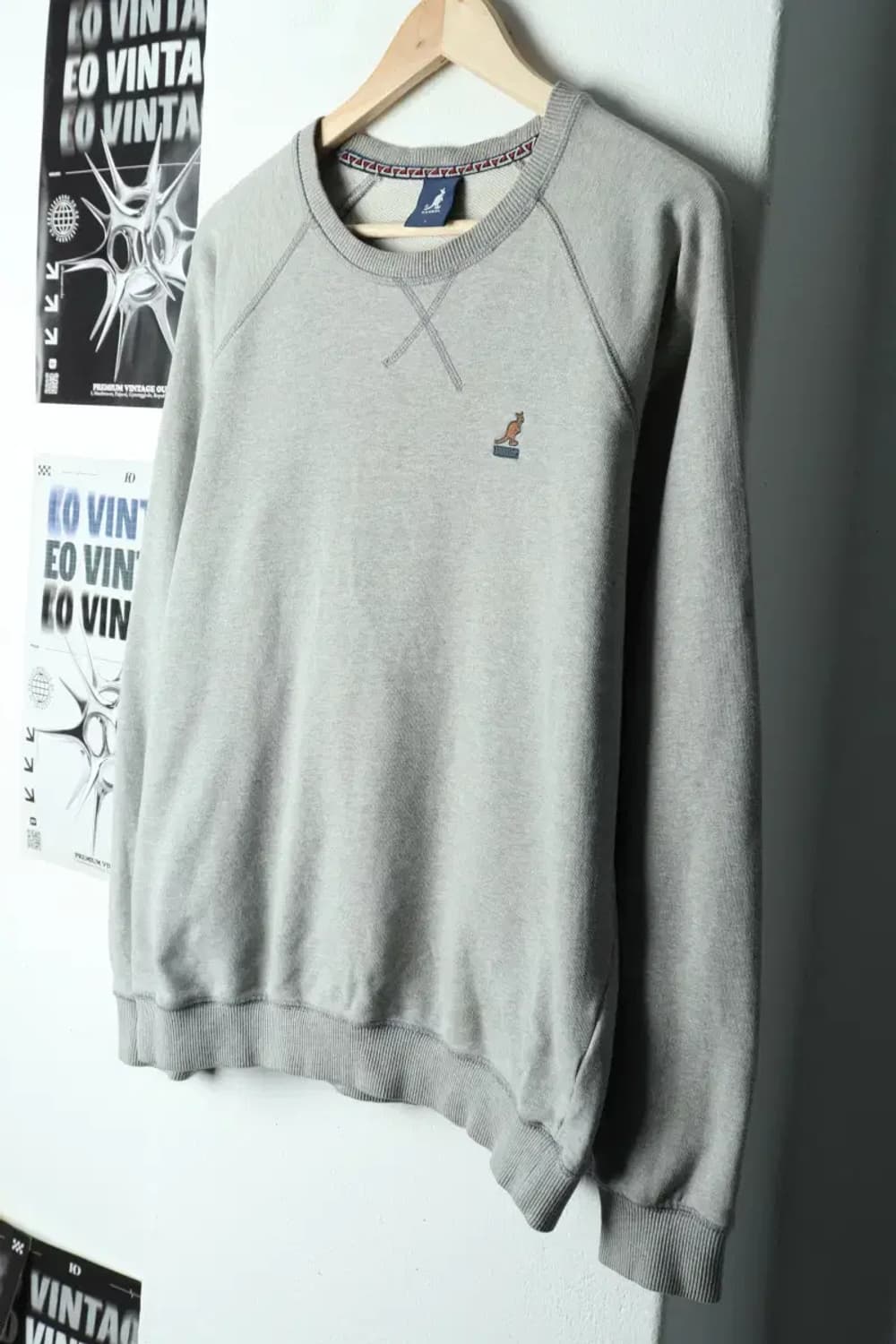 (L) 캉골 맨투맨 티셔츠 나그랑 그레이-15D1D 상품이미지1