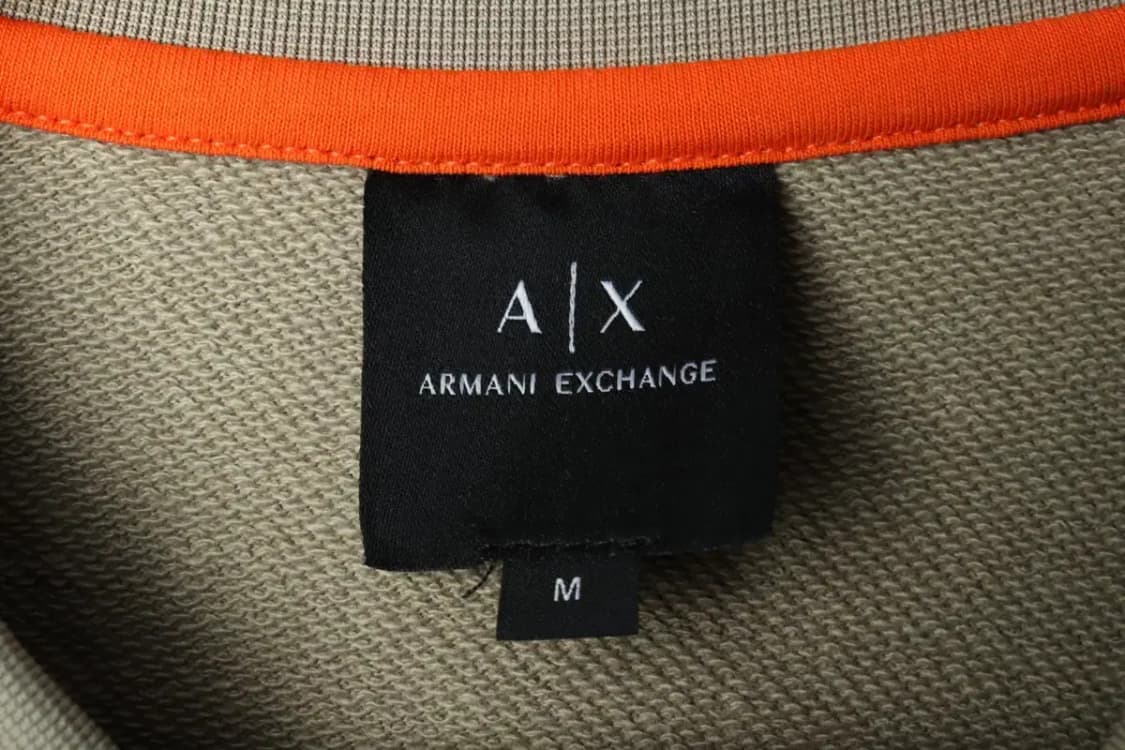 (M-L) 아르마니 맨투맨 티셔츠 레터링 브라운 폴리-15D20 상품이미지6