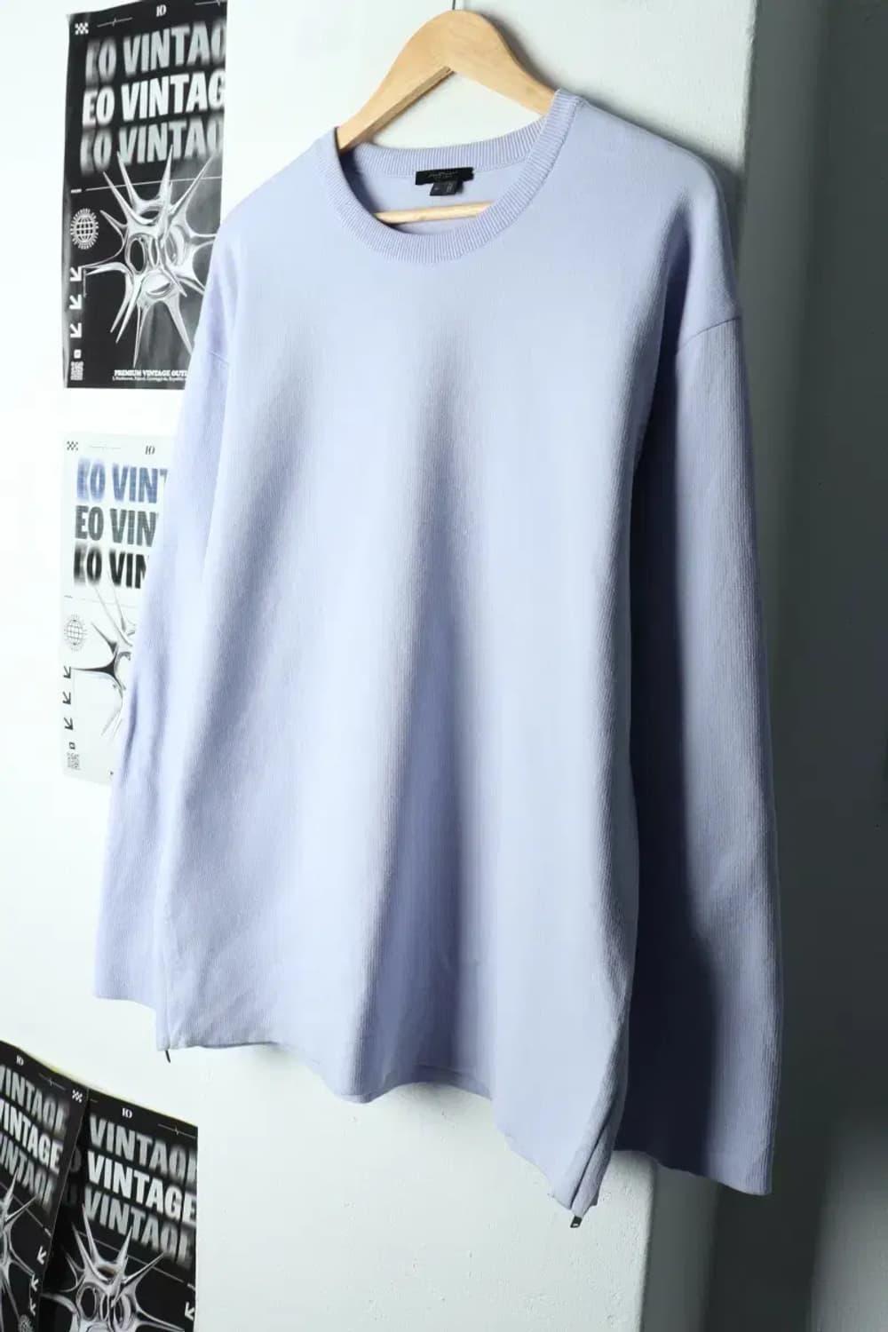 (XL-2XL) 질스튜어트 맨투맨 티셔츠 빅사이즈 연보라 무지-15D22 상품이미지1