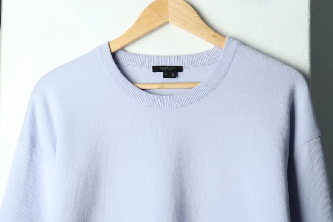 (XL-2XL) 질스튜어트 맨투맨 티셔츠 빅사이즈 연보라 무지-15D22 상품이미지3