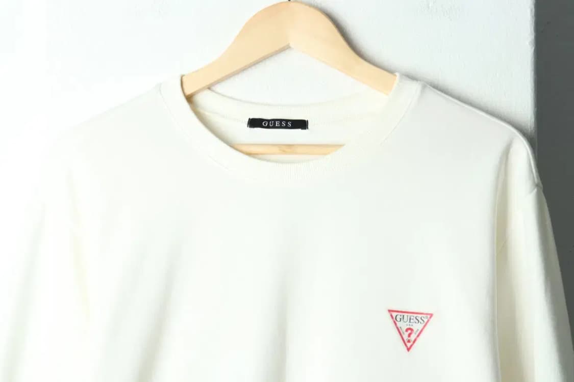 (XL-2XL) 게스 맨투맨 티셔츠 빅사이즈 아이보리-15D23 상품이미지3