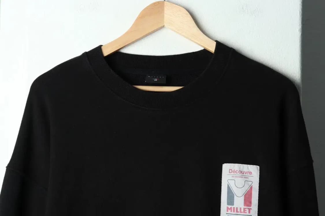 (XL) 밀레 맨투맨 티셔츠 블랙 로고 올드스쿨-15D25 상품이미지3