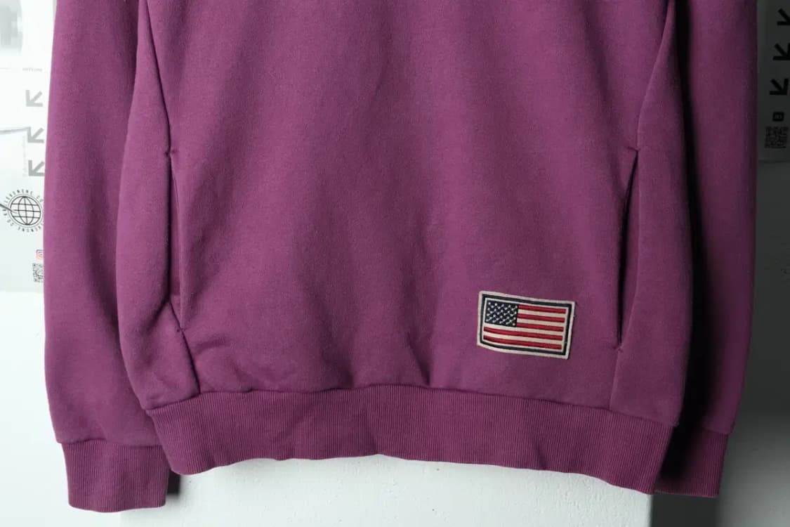 (L-XL) 지프 맨투맨 티셔츠 퍼플 포켓 올드스쿨-15D28 상품이미지4