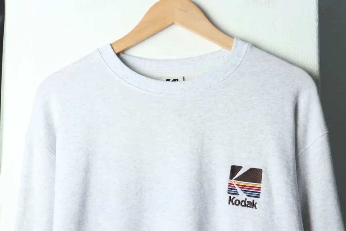 (L-XL) 코닥 맨투맨 티셔츠 멜란지화이트 올드스쿨-15D2A 상품이미지3