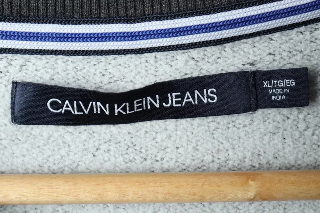 (XL) 캘빈클라인 맨투맨 티셔츠 그레이 로고 올드스쿨-15D2B 상품이미지6