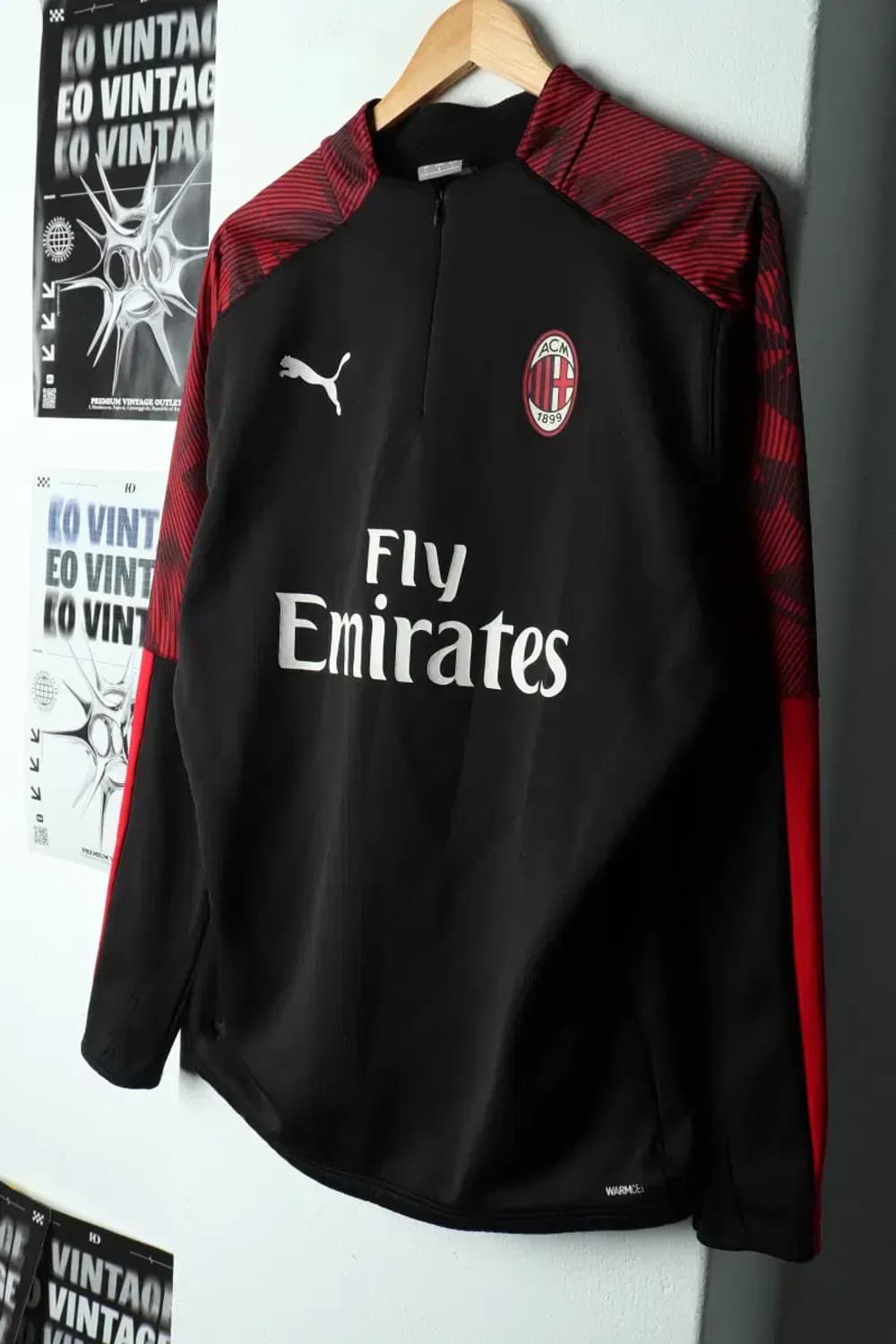 (L-XL) 퓨마 맨투맨 티셔츠 밀란 트레이닝 반집업 기모-15D2C 상품이미지1