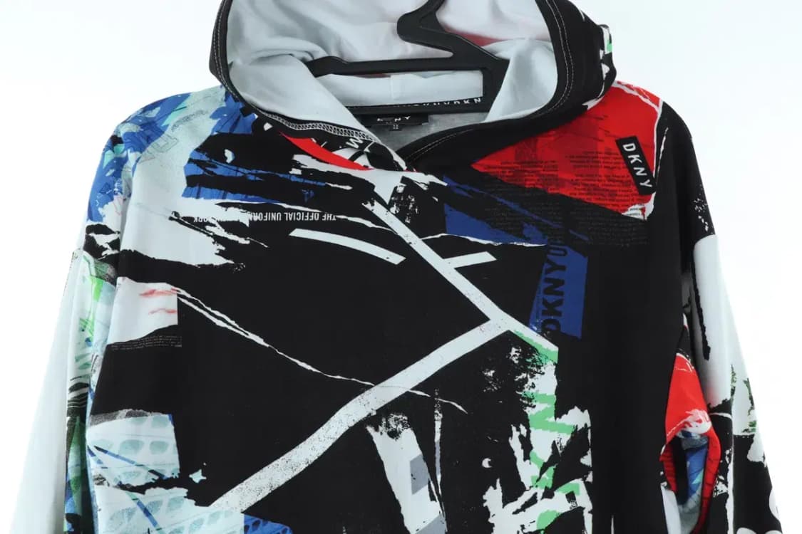 W(XS) DKNY 디케이앤와이 도나카란 후드티셔츠 패턴-15D69 상품이미지3