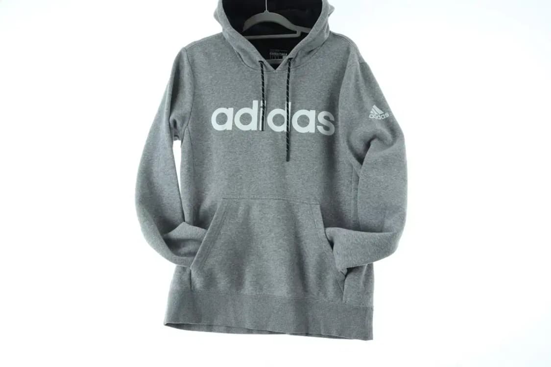 (L) 아디다스 후드티셔츠 그레이 사용감 기모-15D6B 상품이미지2