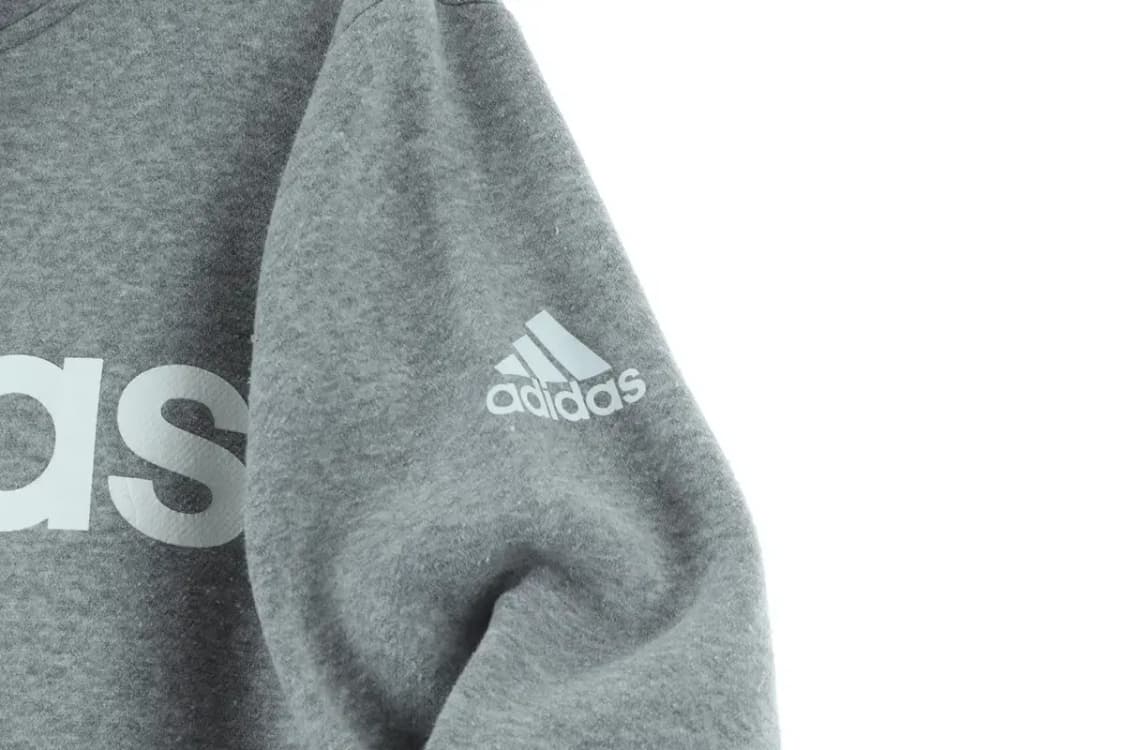 (L) 아디다스 후드티셔츠 그레이 사용감 기모-15D6B 상품이미지5