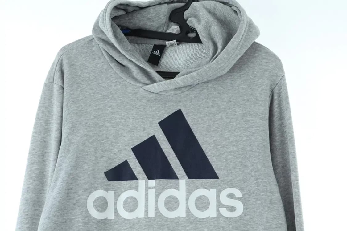 (L) 아디다스 후드티셔츠 빅로고 백멜란지-15D6C 상품이미지3