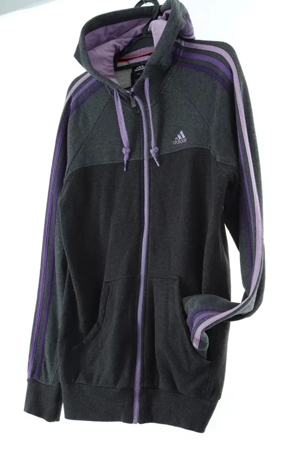 W(L) 아디다스 후드집업 기모 포도맛 삼선 희귀 매물-15D71 상품이미지1