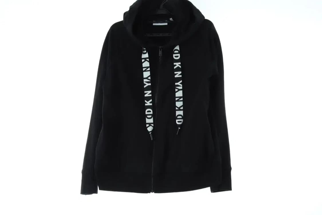 W(S) DKNY 디케이앤와이 도나카란 후드집업 빅로고 블랙-15D75 상품이미지2