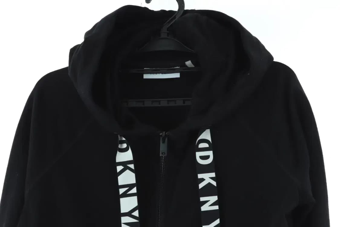 W(S) DKNY 디케이앤와이 도나카란 후드집업 빅로고 블랙-15D75 상품이미지3