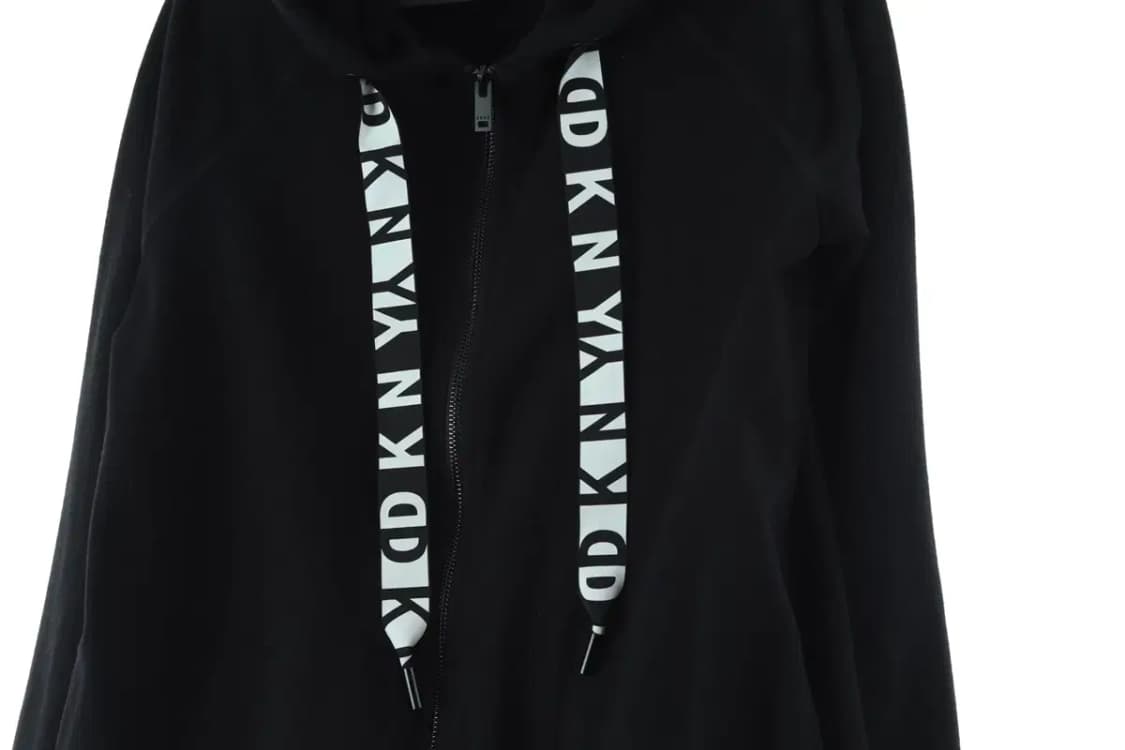 W(S) DKNY 디케이앤와이 도나카란 후드집업 빅로고 블랙-15D75 상품이미지5