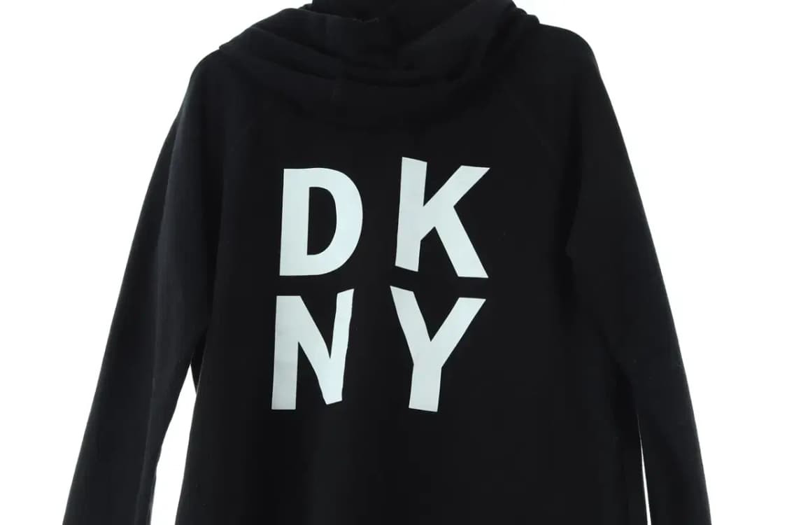 W(S) DKNY 디케이앤와이 도나카란 후드집업 빅로고 블랙-15D75 상품이미지8