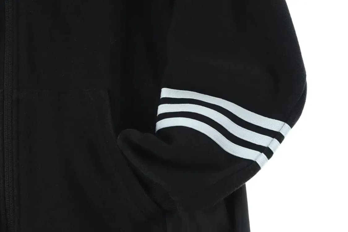 W(M) 아디다스 후드집업 삼선 블랙 소재배색 한정판-15D7E 상품이미지6