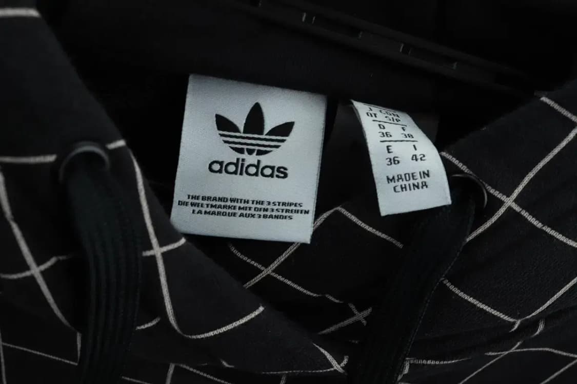 W(S-M) 아디다스 후드티셔츠 벨벳 불꽃 로고 크롭 매물-15D90 상품이미지8