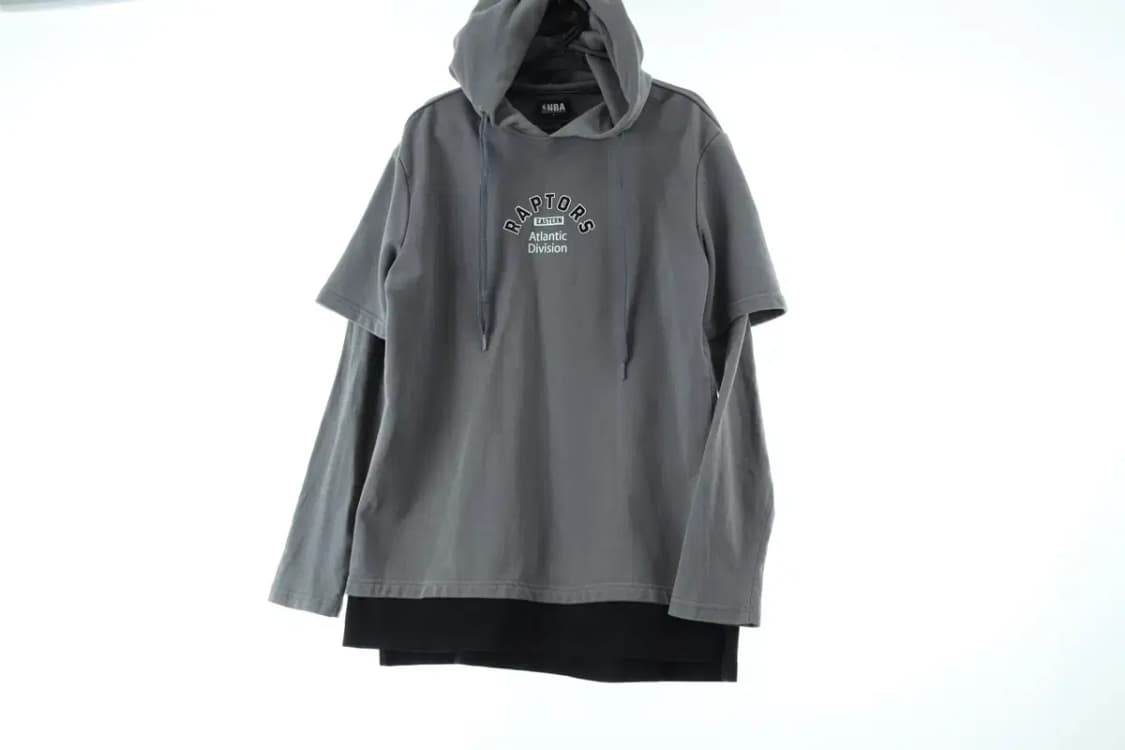 (L-XL) NBA 엔비에이 후드티셔츠 레이어드 박시 한정판-15D96 상품이미지2