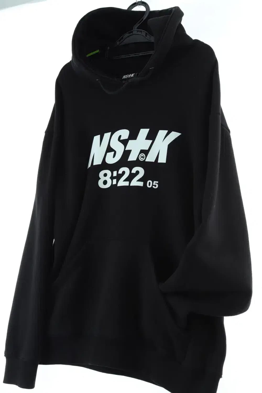 (M-XL) 네스티킥 후드티셔츠 박시 기모 블랙-15D97 상품이미지1