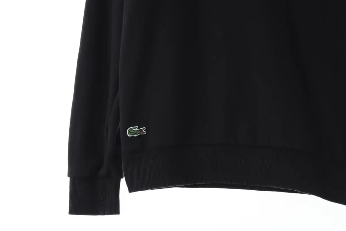 W(M) 라코스테 후드티셔츠 자수 블랙 한정-15D98 상품이미지4