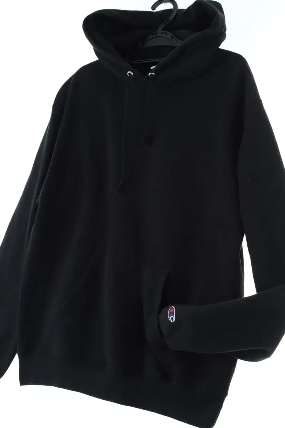 (XL) 챔피온 후드티셔츠 사용감 블랙 기모-15D9A 상품이미지1