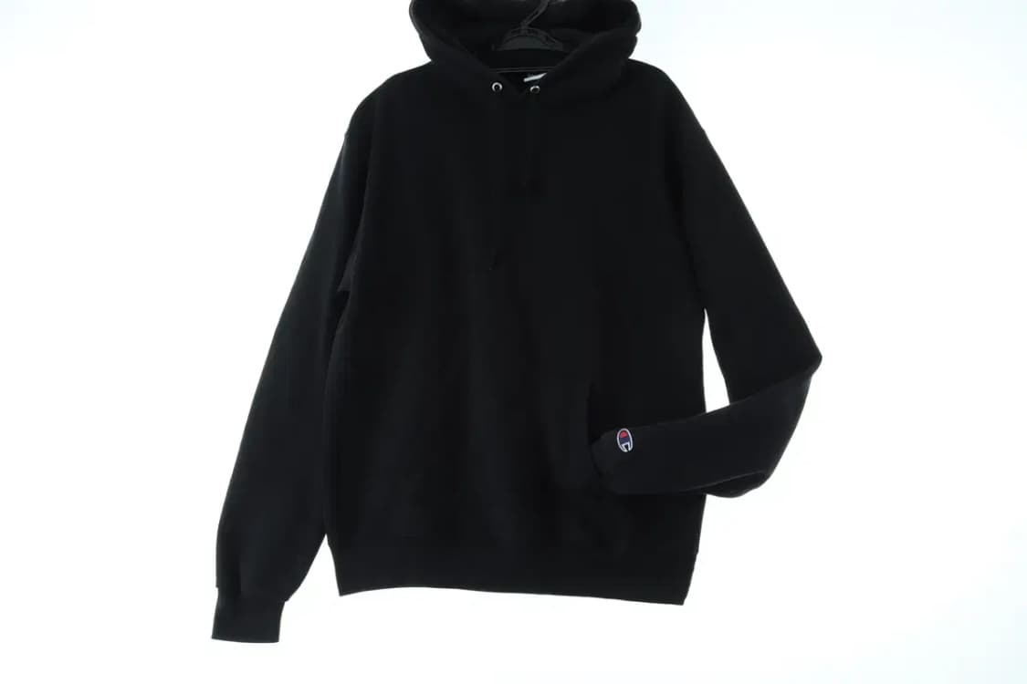 (XL) 챔피온 후드티셔츠 사용감 블랙 기모-15D9A 상품이미지2